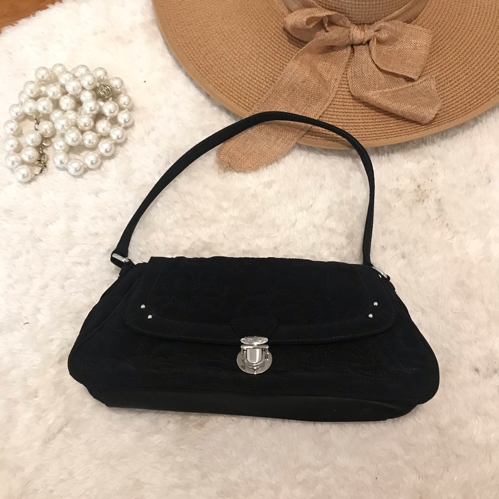 Vera Bradley | Small Black Quilted Handbag Purse